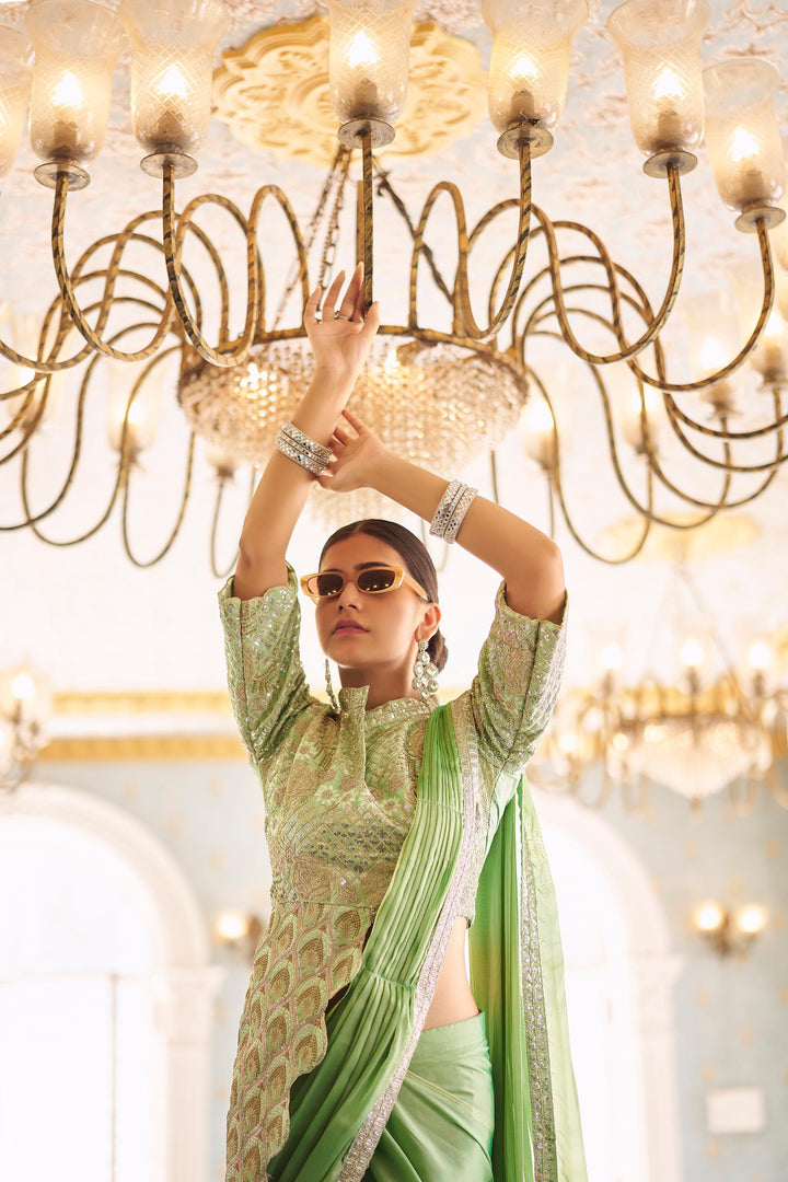 "Rosé Reverie Mirror Drape"