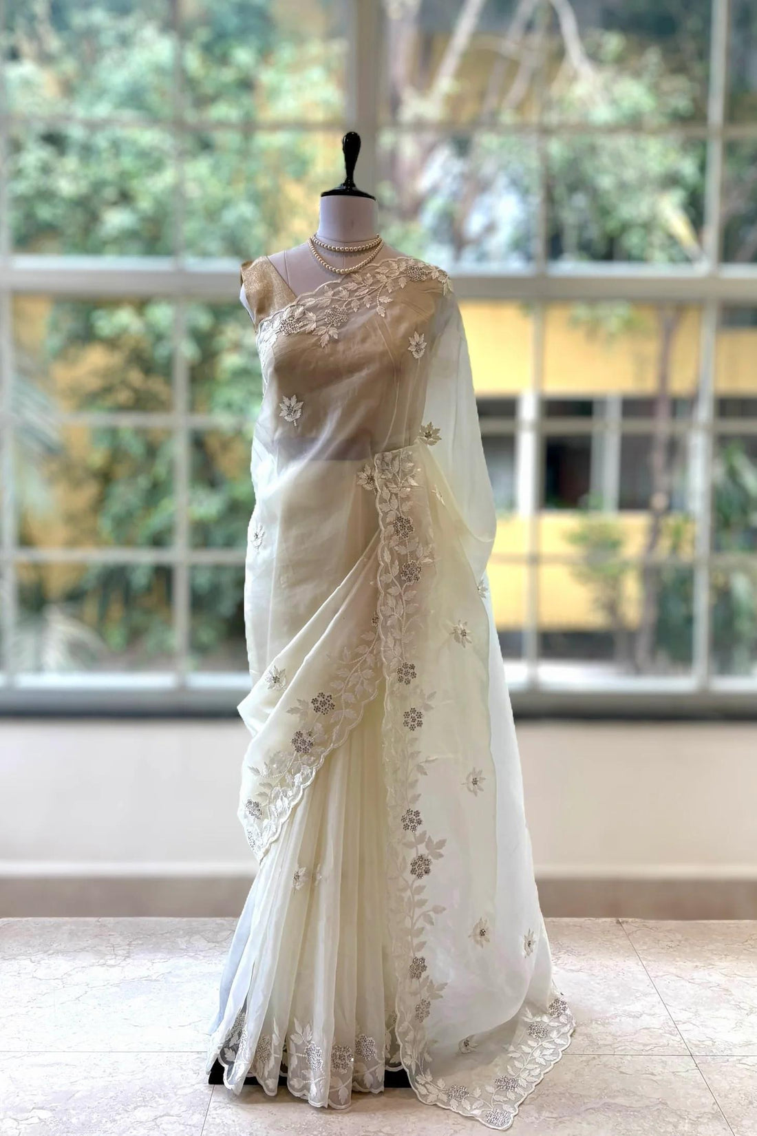 🌸 Royal  Organza Saree 🌸